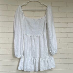 Aritzia Linen Tempest Mini Dress